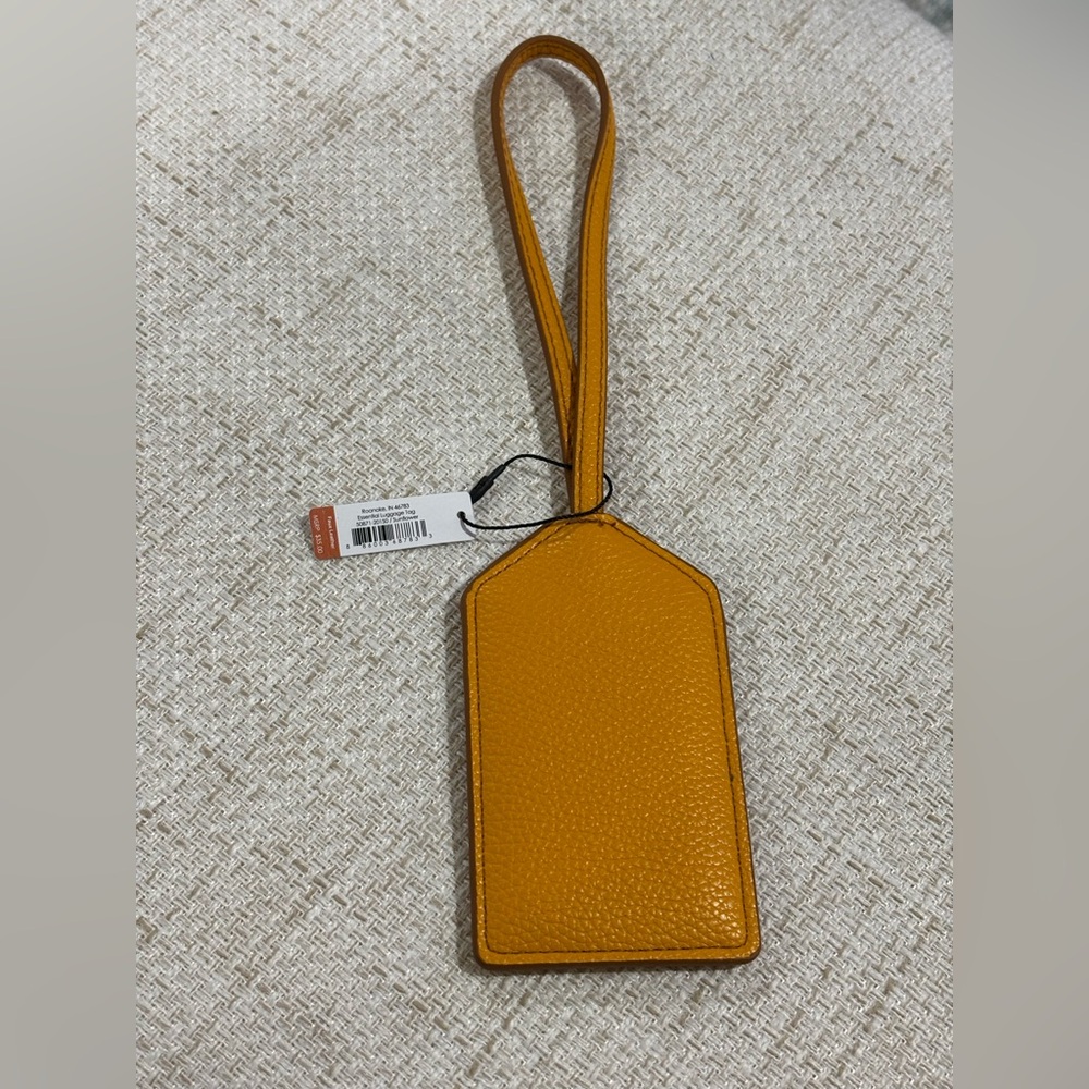 Vera Bradley Sunflower Leather Luggage Tag